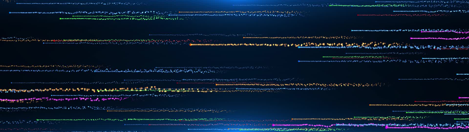 宽屏蓝色粒子横向穿梭循环视频2视频的预览图