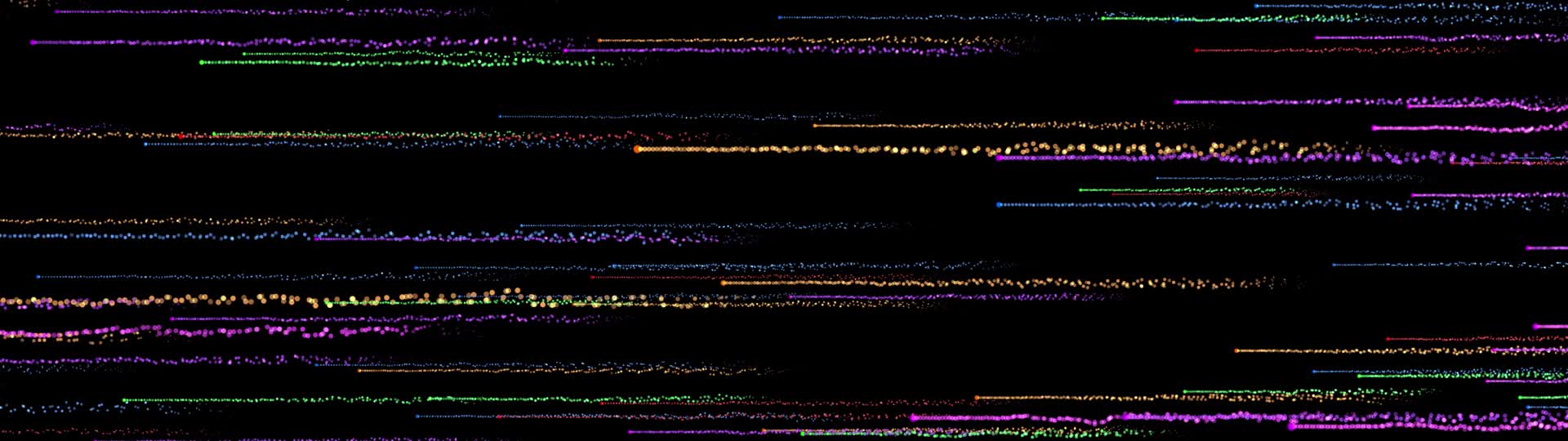 宽屏彩色粒子横向穿梭循环视频1视频的预览图