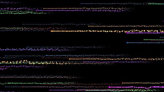 宽屏彩色粒子横向穿梭循环视频1视频的预览图