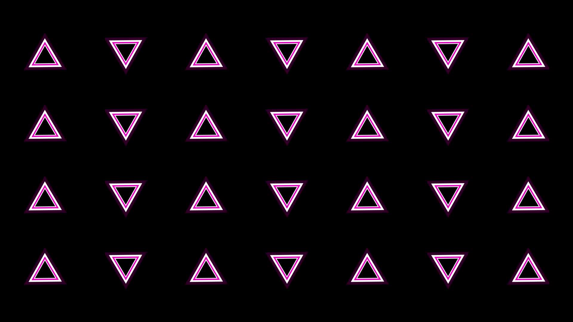 4K缤纷多彩动感视频三角形循环视频的预览图