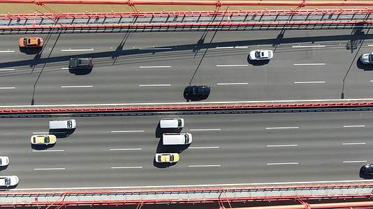 武汉鹦鹉洲长江大桥交通航拍视频的预览图