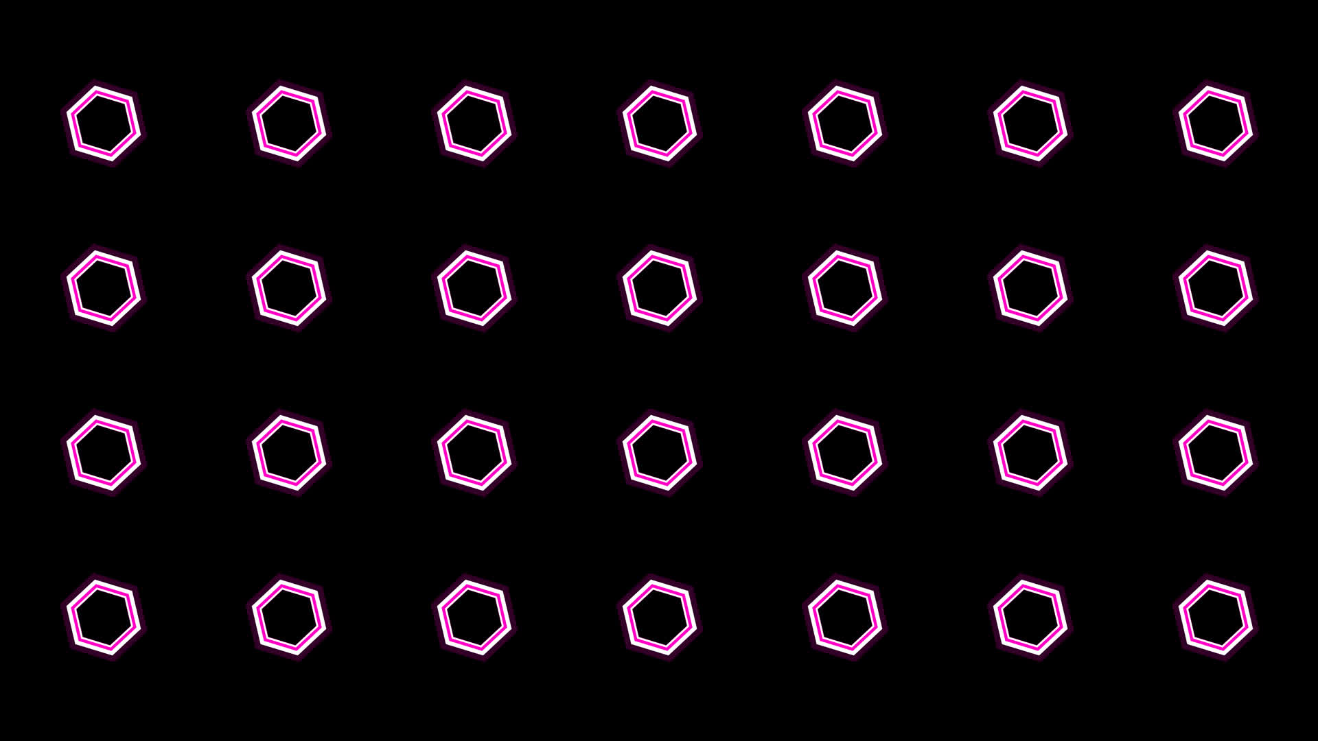4K粉紫色六边形动感节奏视频通道循环视频的预览图