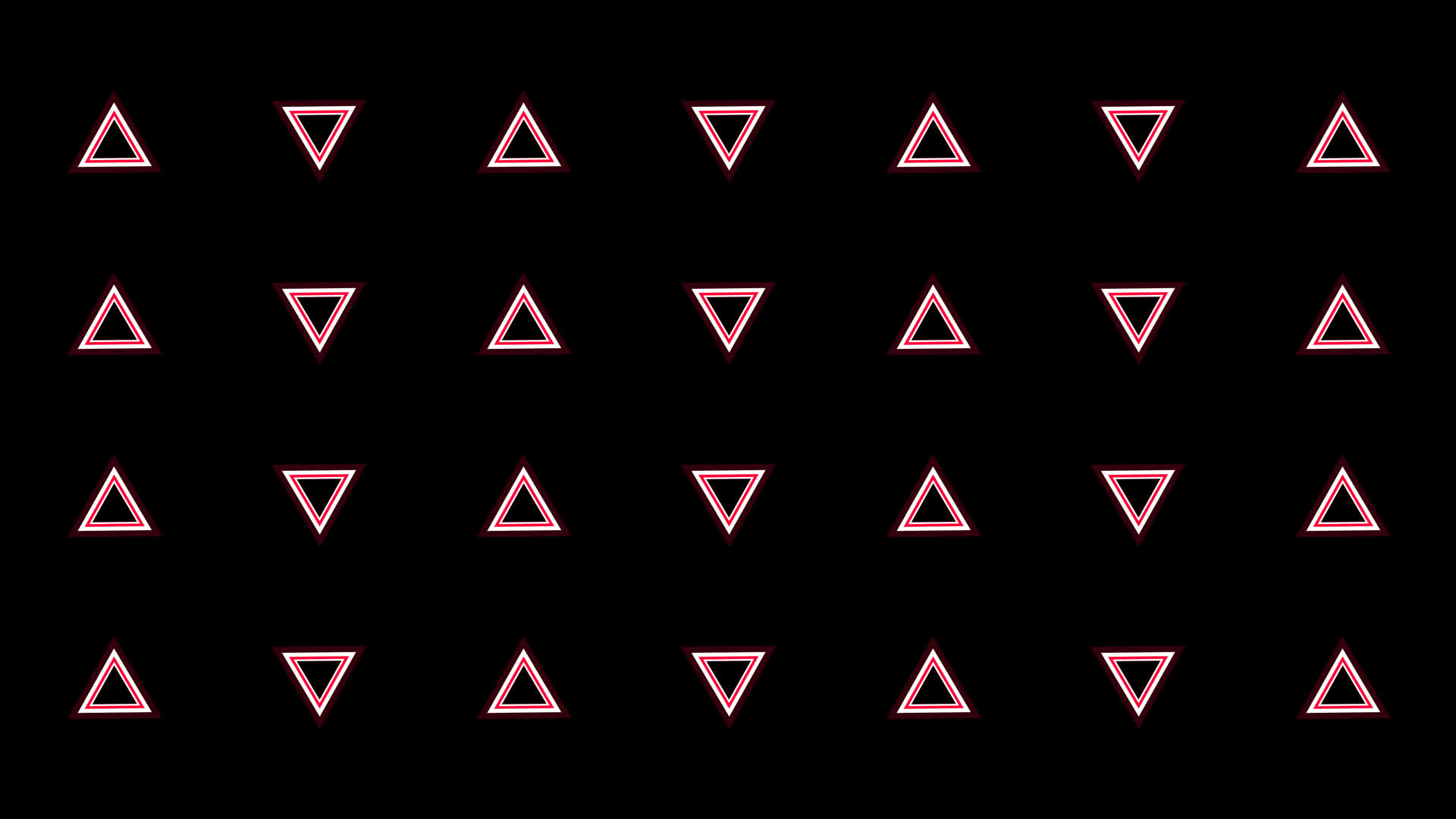 4K红色三角形动感节奏视频通道循环视频的预览图