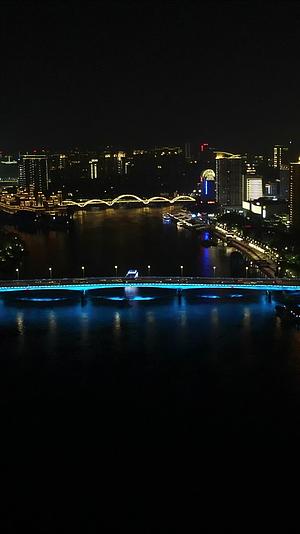 福州闽江大桥夜景航拍视频的预览图