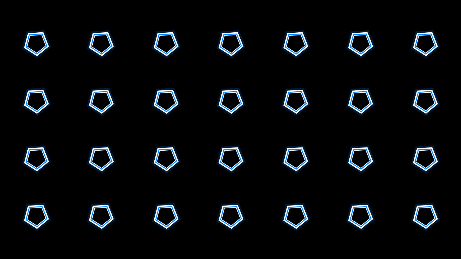 4K蓝色五边形动感节奏视频通道循环视频的预览图