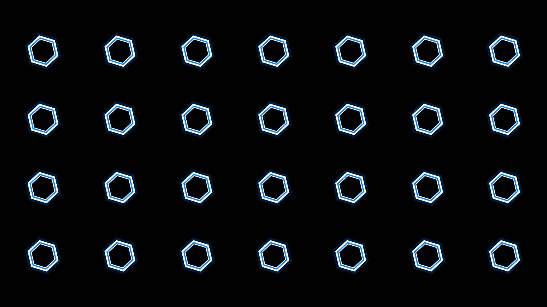 4K蓝色六边形动感节奏视频通道循环视频的预览图