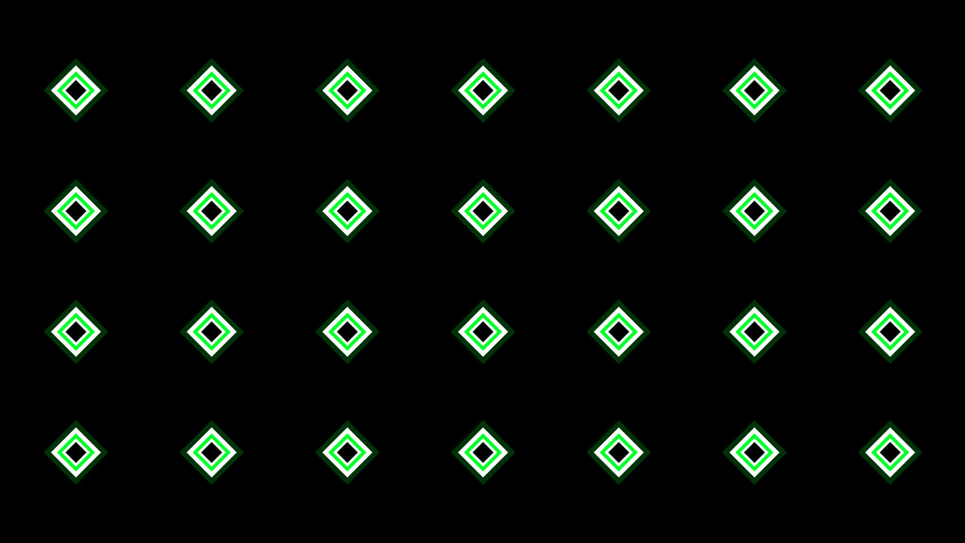 4K绿色菱形动感节奏视频通道循环视频的预览图