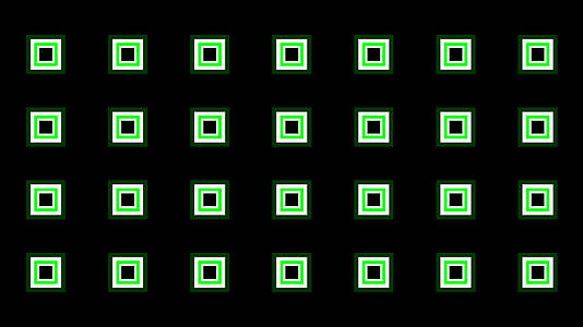 4K绿色正方形动感节奏视频通道循环视频的预览图