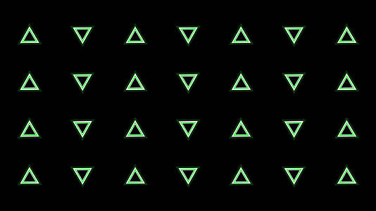 4K绿色三角形动感节奏视频通道循环视频的预览图