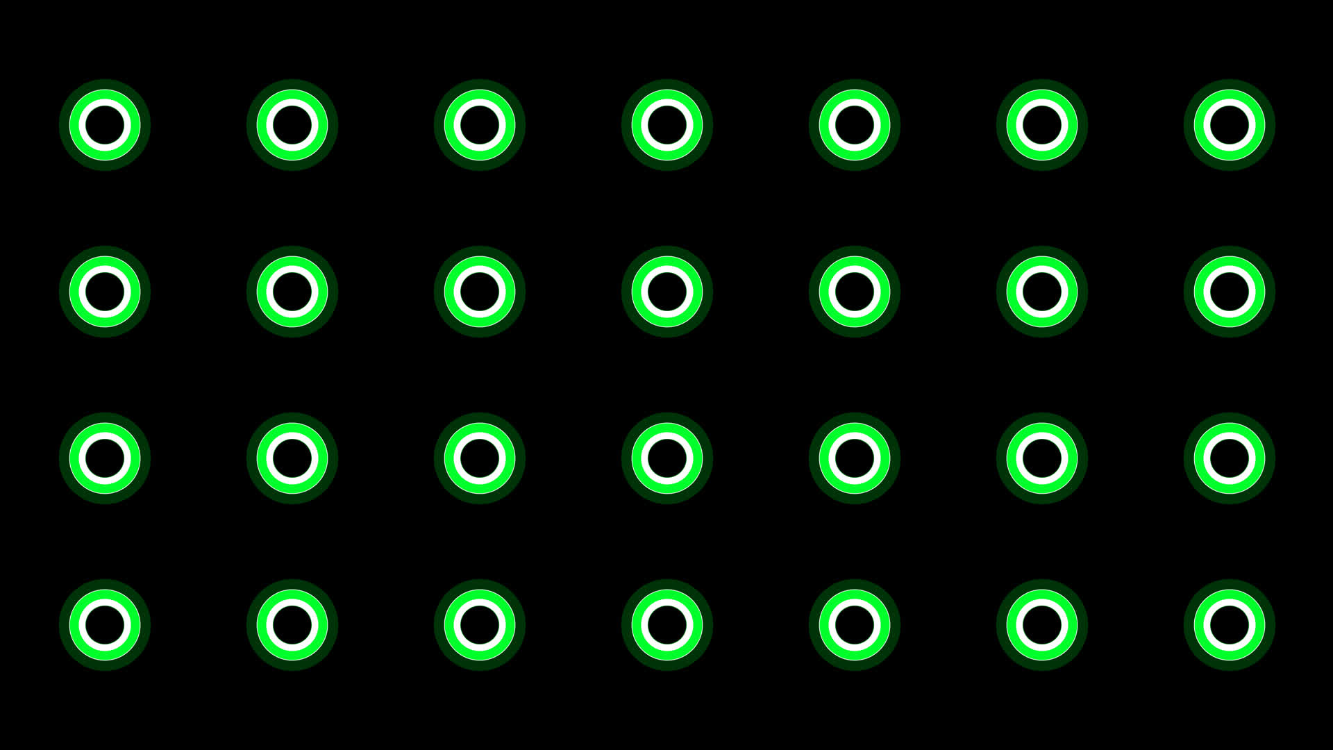 4K绿色圆环动感节奏视频通道循环视频的预览图