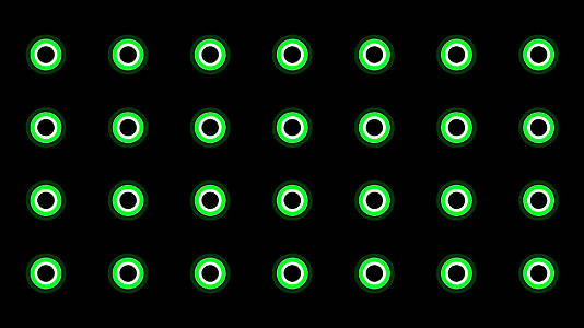 4K绿色圆环动感节奏视频通道循环视频的预览图