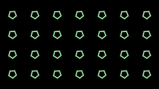 4K绿色五边形动感节奏视频通道循环视频的预览图