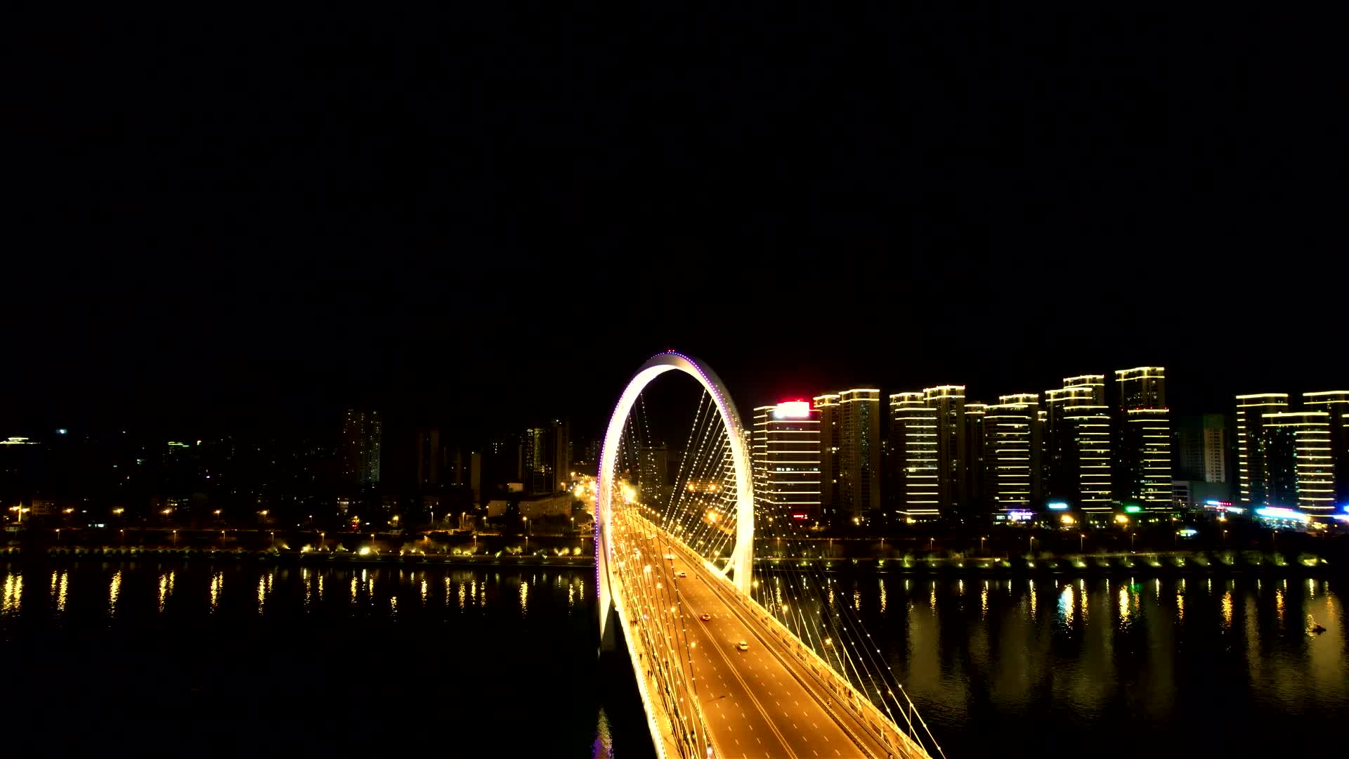 柳州白沙大桥夜景视频的预览图