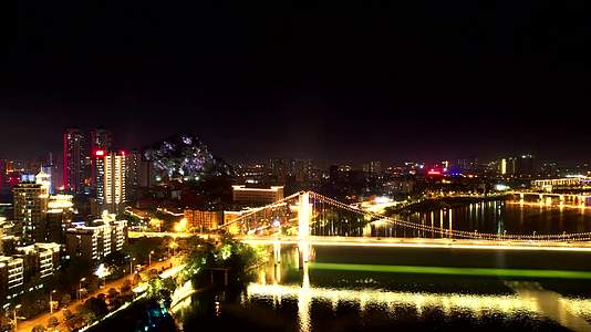 柳州红光桥延时夜景视频的预览图