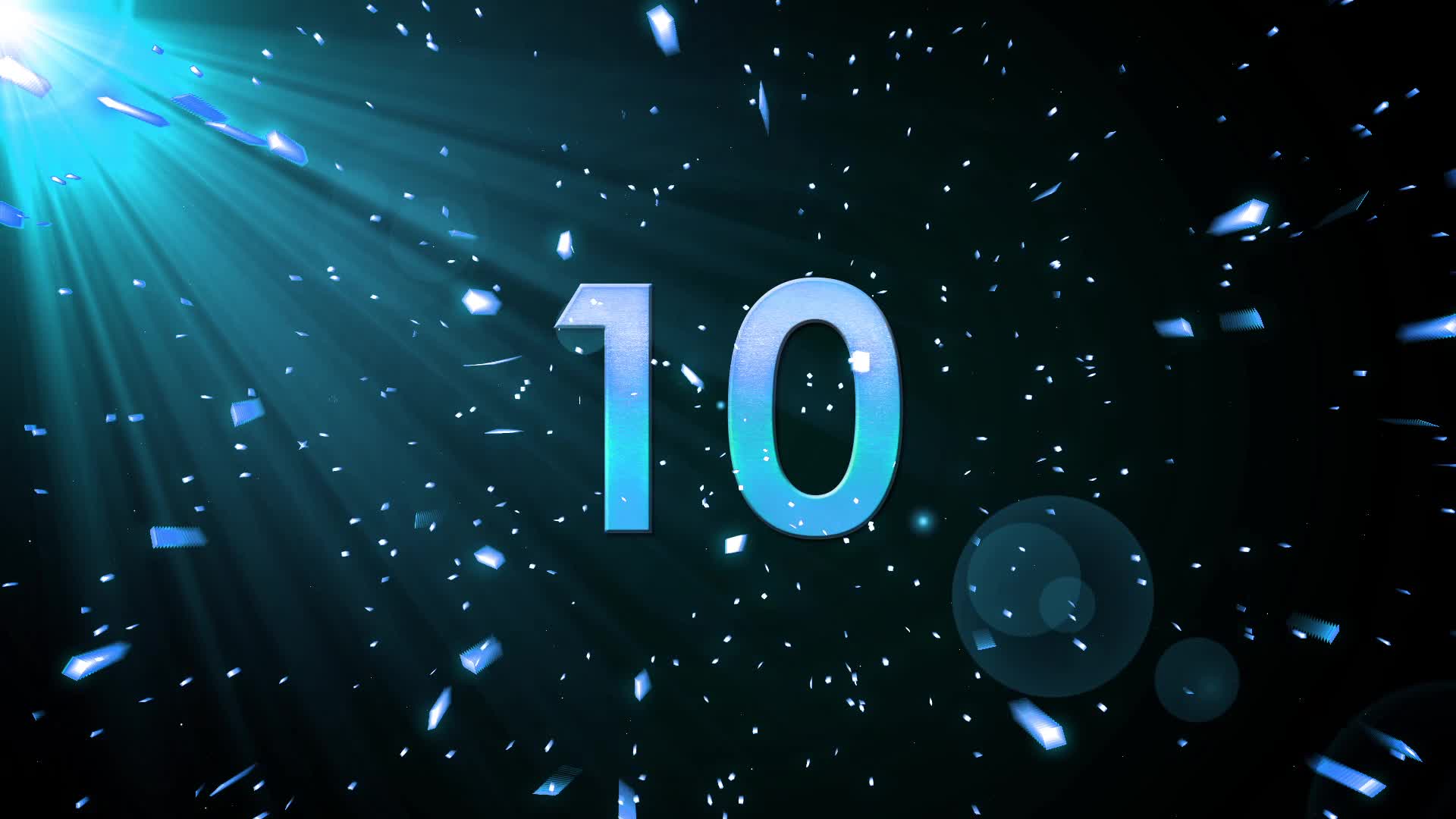 蓝色色粒子爆炸10秒倒数视频视频的预览图