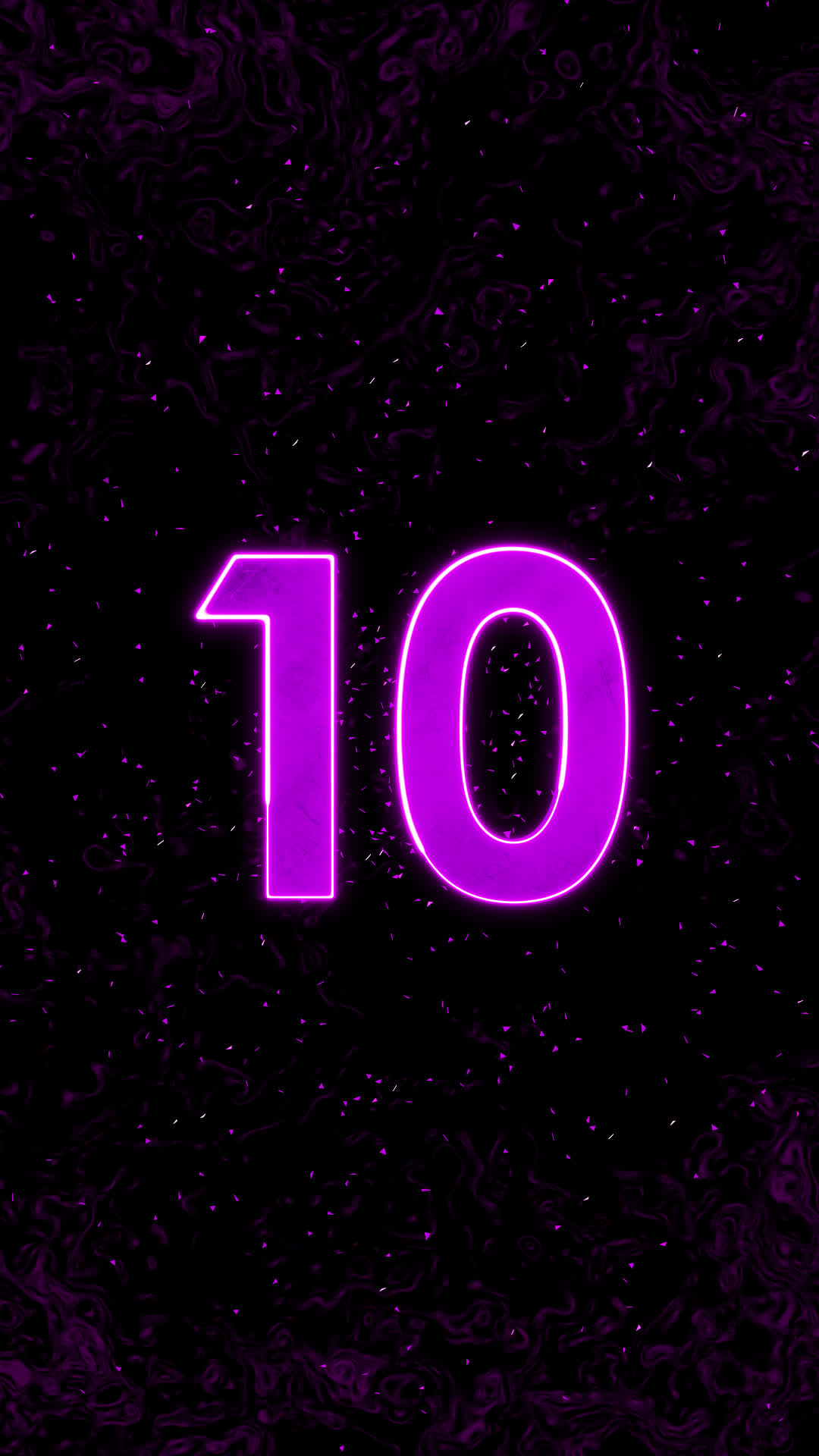 竖版粉紫色光线轮廓立体10秒倒计时视频的预览图