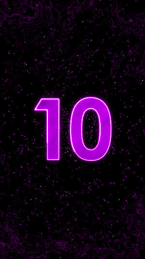 竖版粉紫色光线轮廓立体10秒倒计时视频的预览图