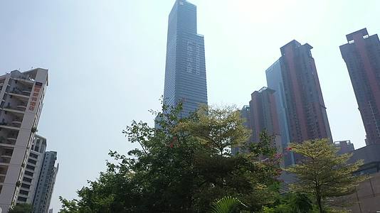南宁高楼近景视频的预览图