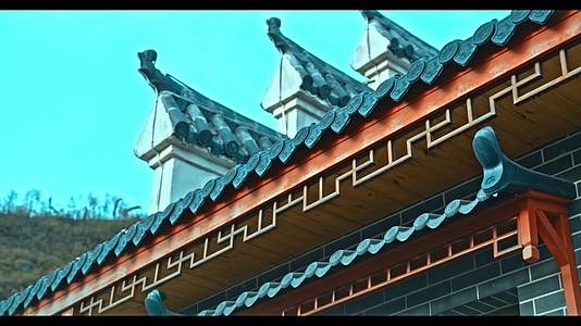 中国风古建筑延时写意空镜视频的预览图