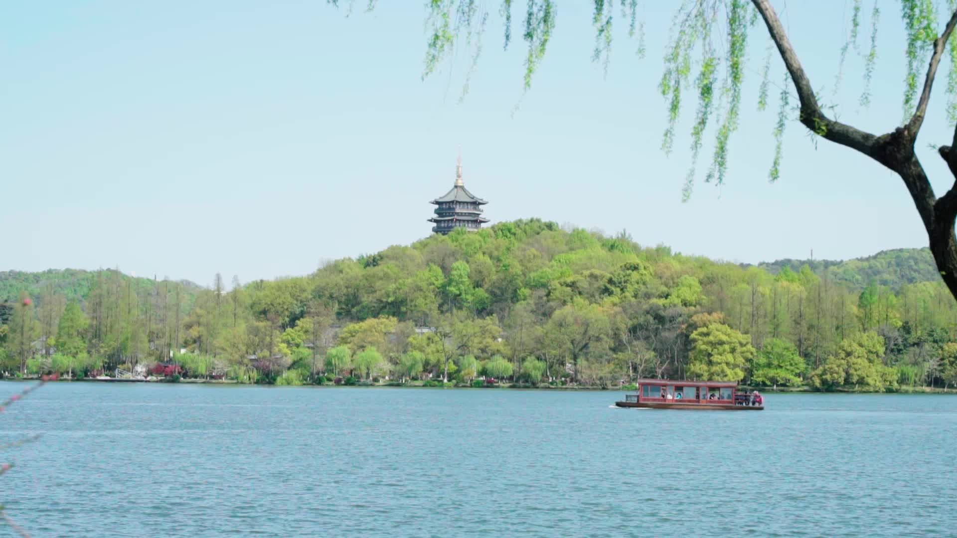 西湖风景实拍视频的预览图