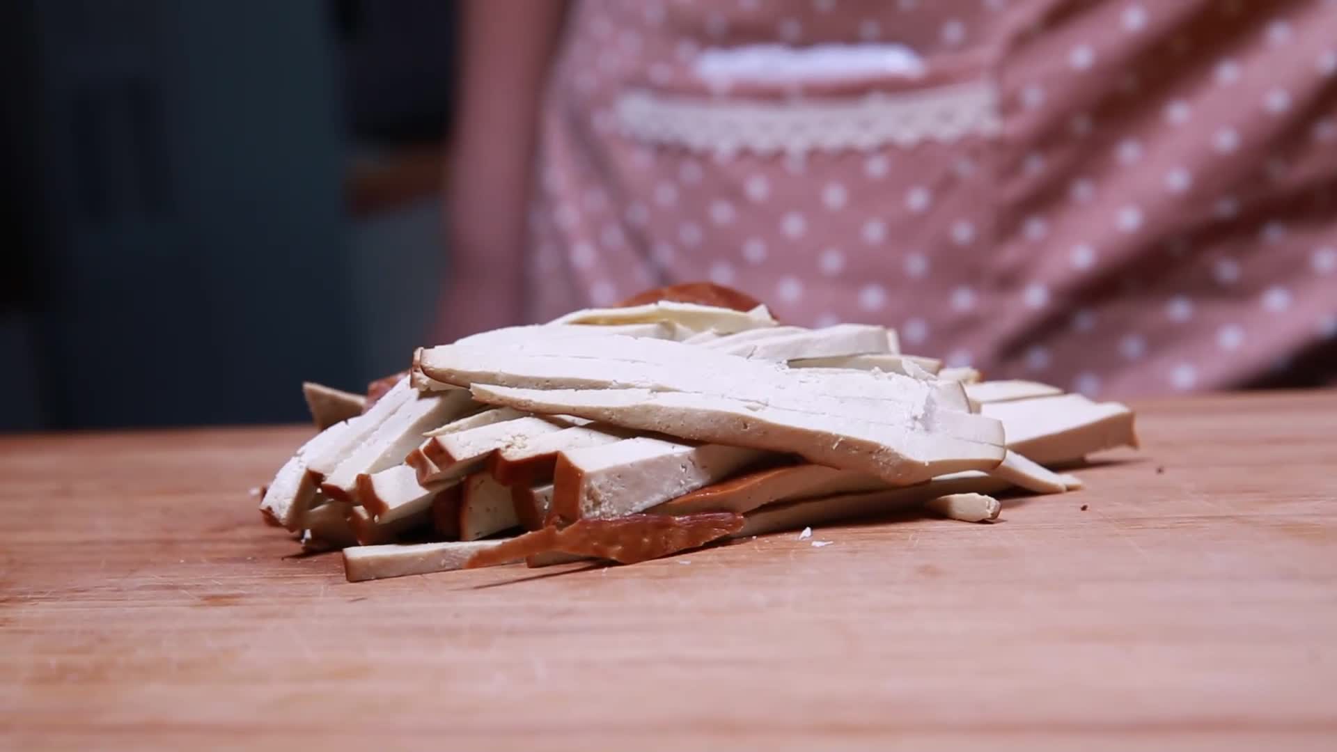 菜刀切豆制品香干视频的预览图