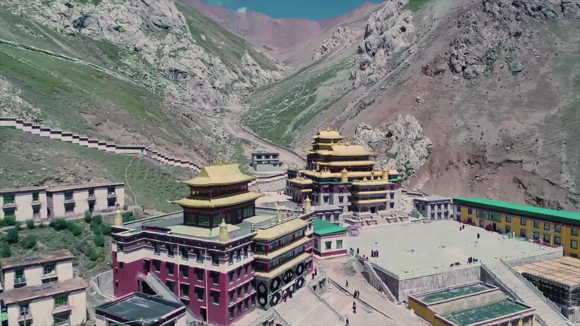 苯教寺庙视频的预览图