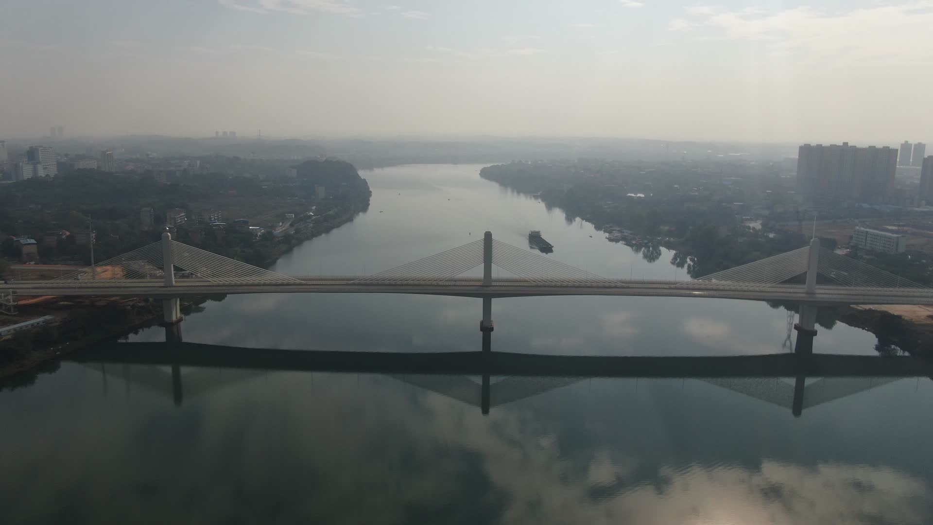 湖南衡阳湘江大桥航拍视频的预览图