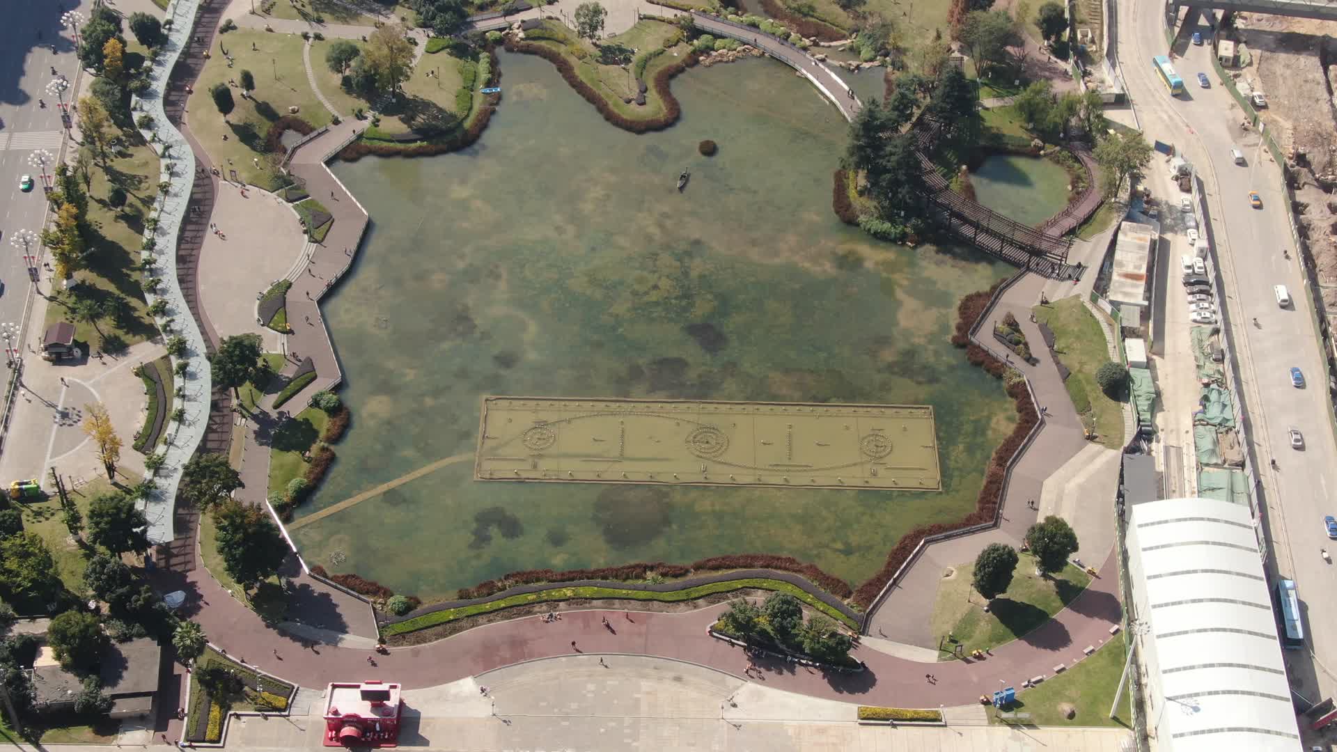 贵阳花果园湿地公园航拍视频的预览图