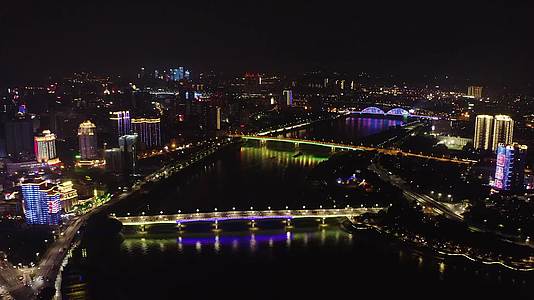 南宁邕江夜景视频的预览图