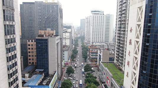 湖南株洲城市交通高楼建筑航拍视频的预览图