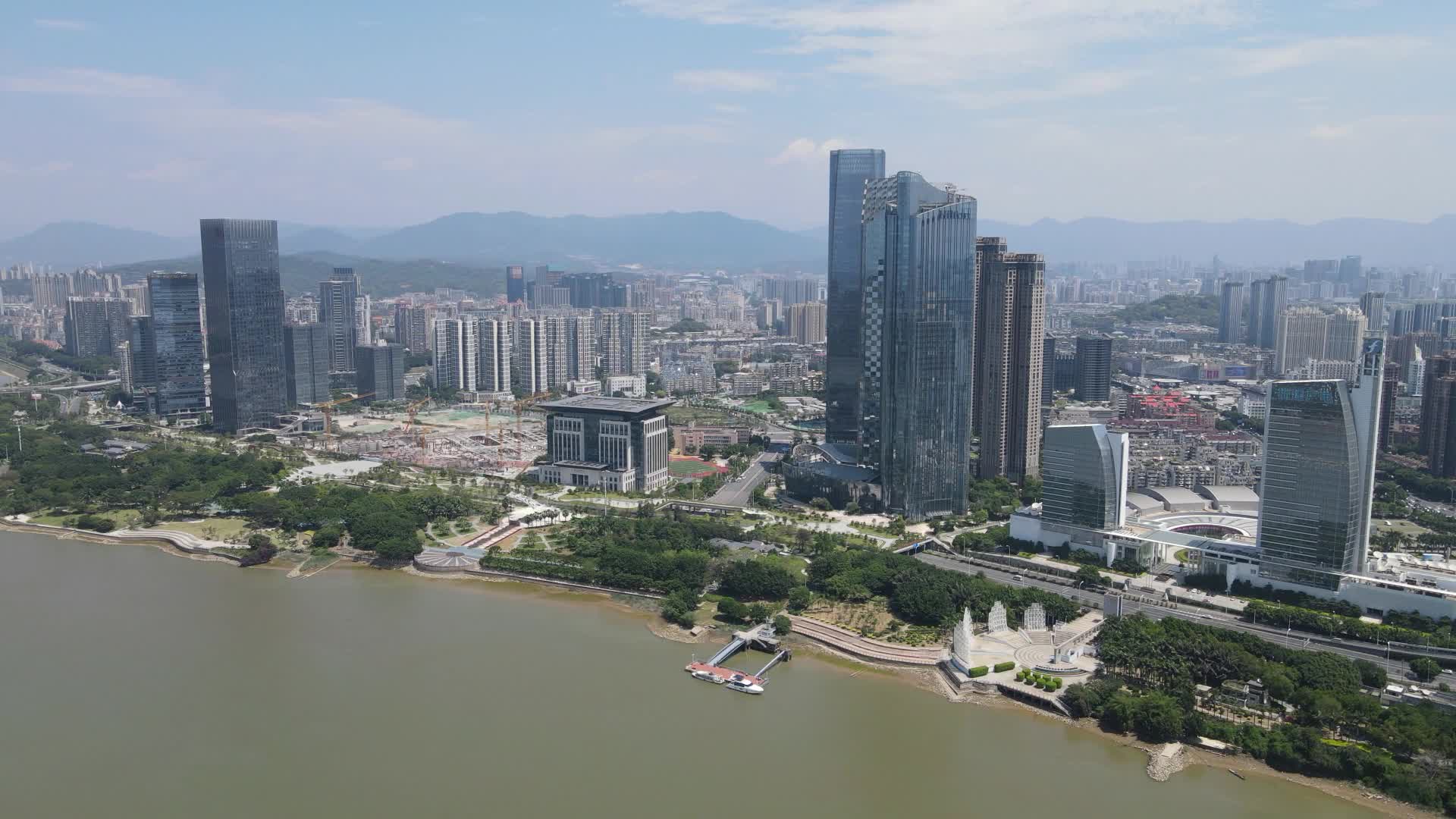 福州城市高楼建筑航拍视频的预览图