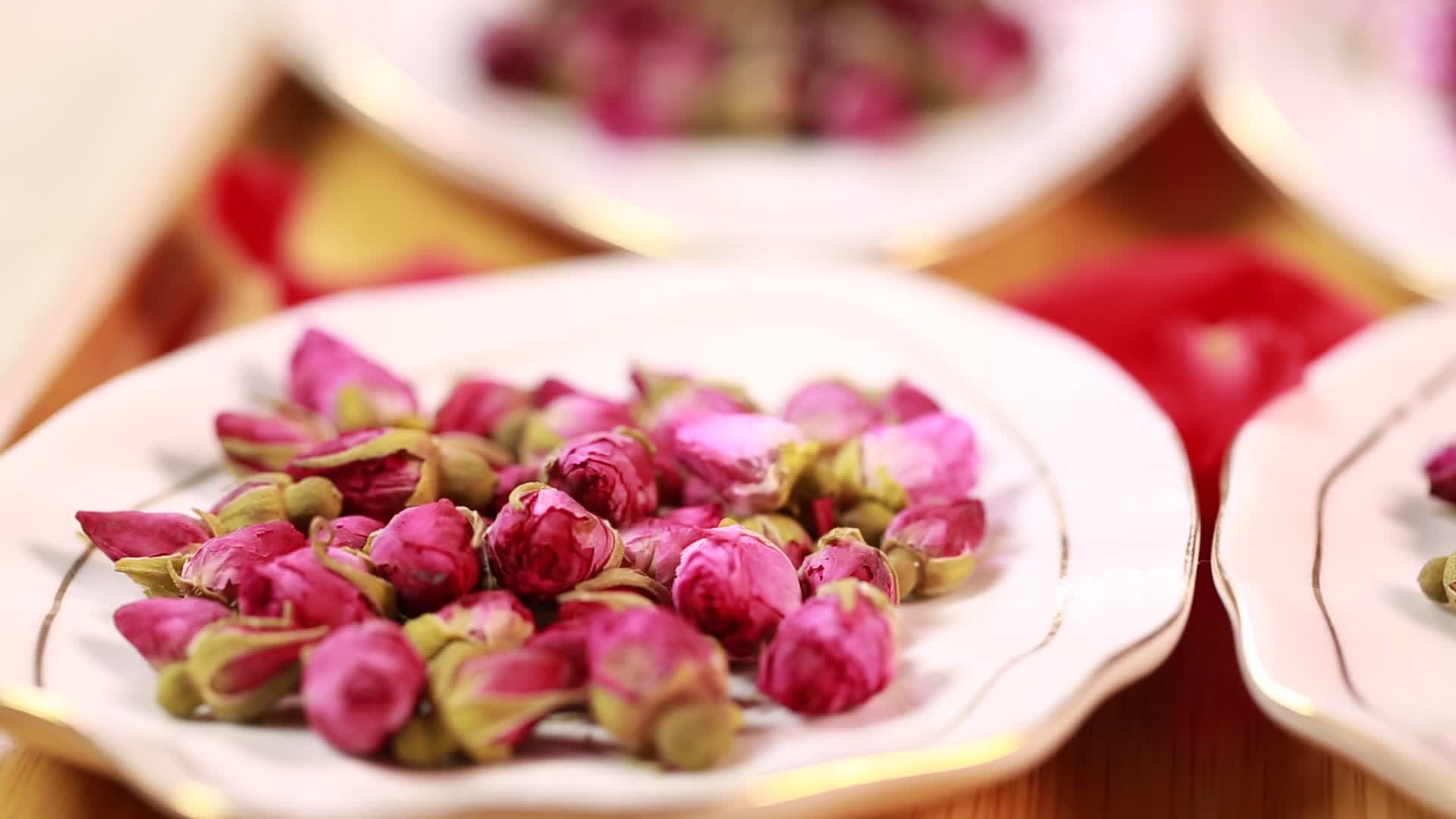 各种泡茶用玫瑰花视频的预览图