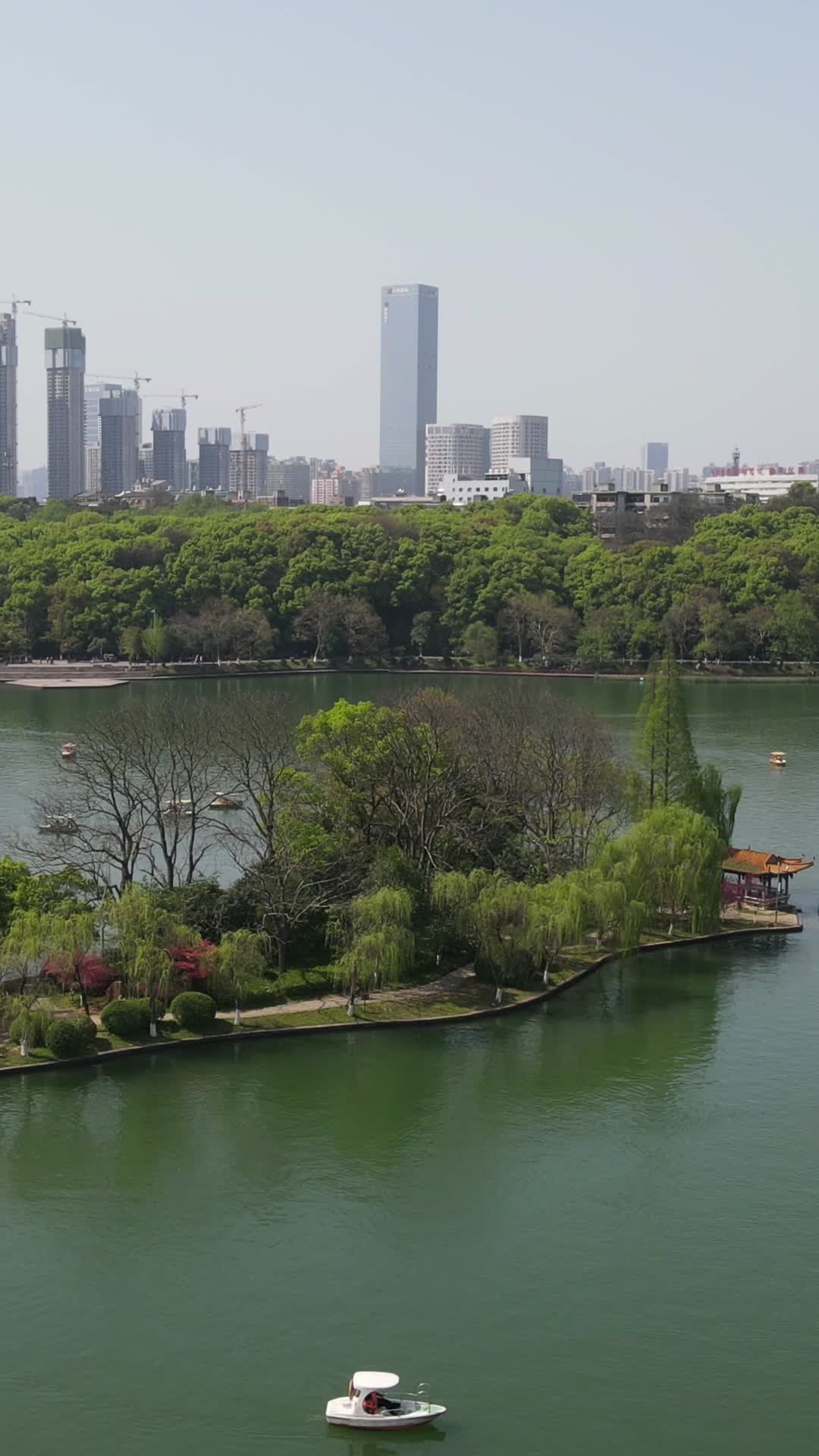 湖南长沙烈士公园竖屏航拍视频的预览图