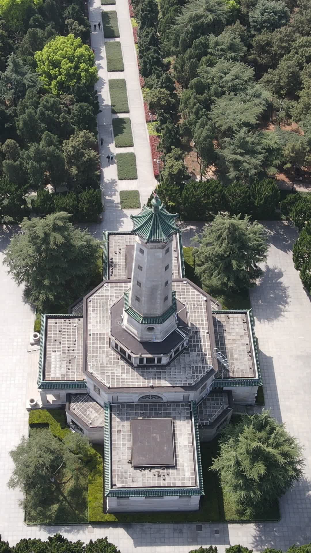 湖南长沙烈士纪念碑航拍视频的预览图