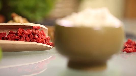 面粉米粉养生健康食材特产美食展示宣传视频视频的预览图