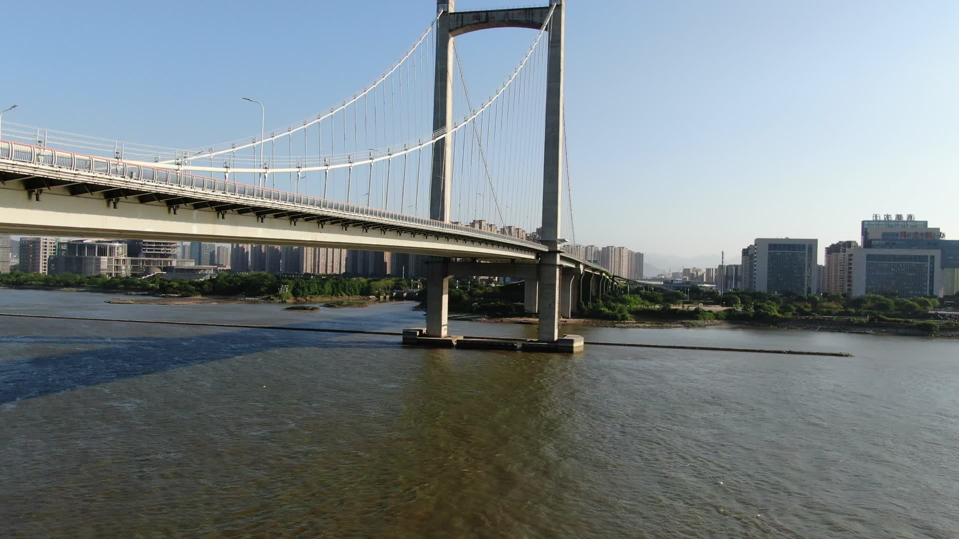 福州闽江鼓山大桥航拍视频的预览图