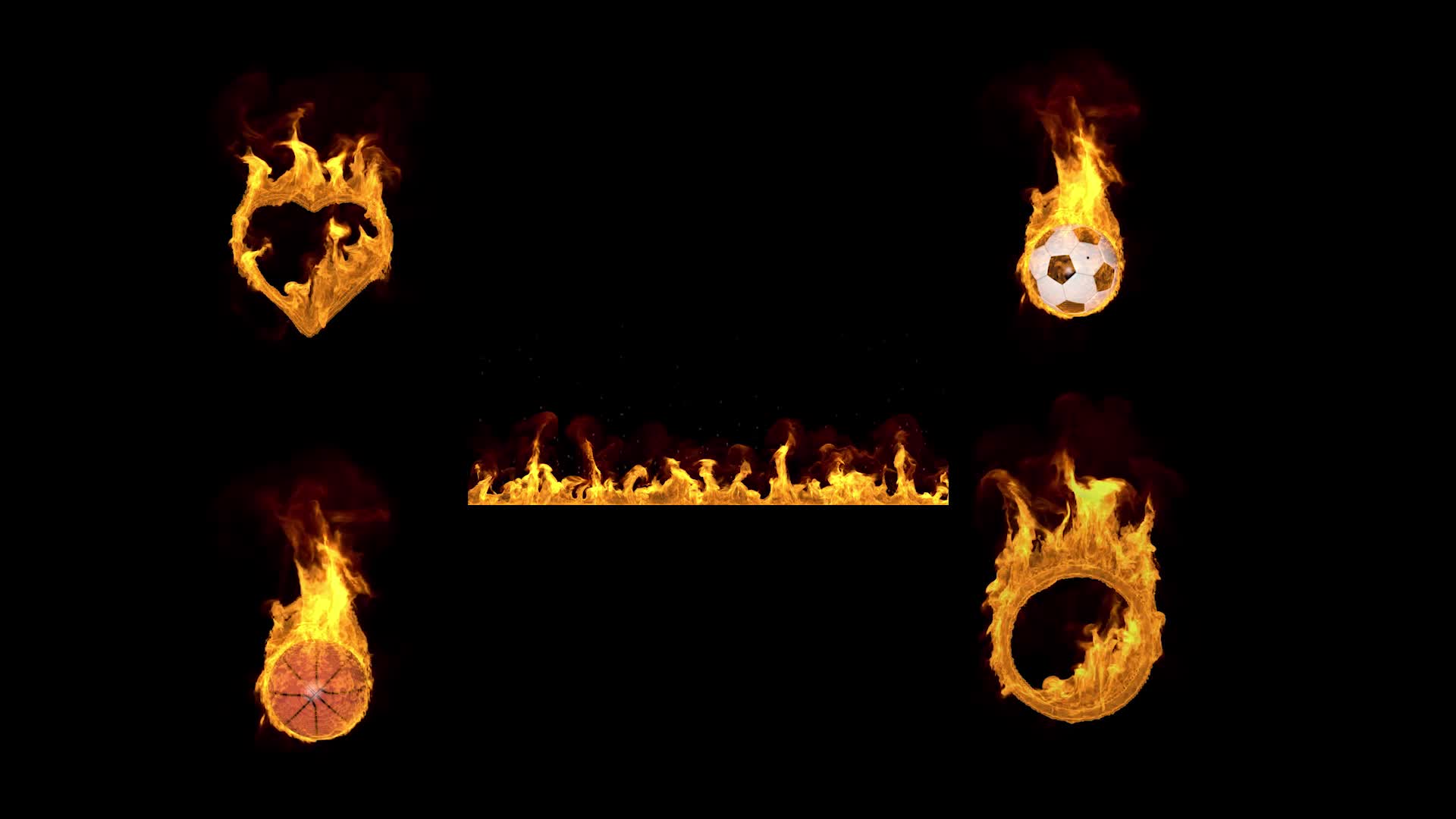 火焰燃烧视频包视频的预览图