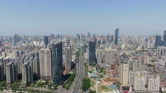 武汉城市交通解放大道航拍视频的预览图