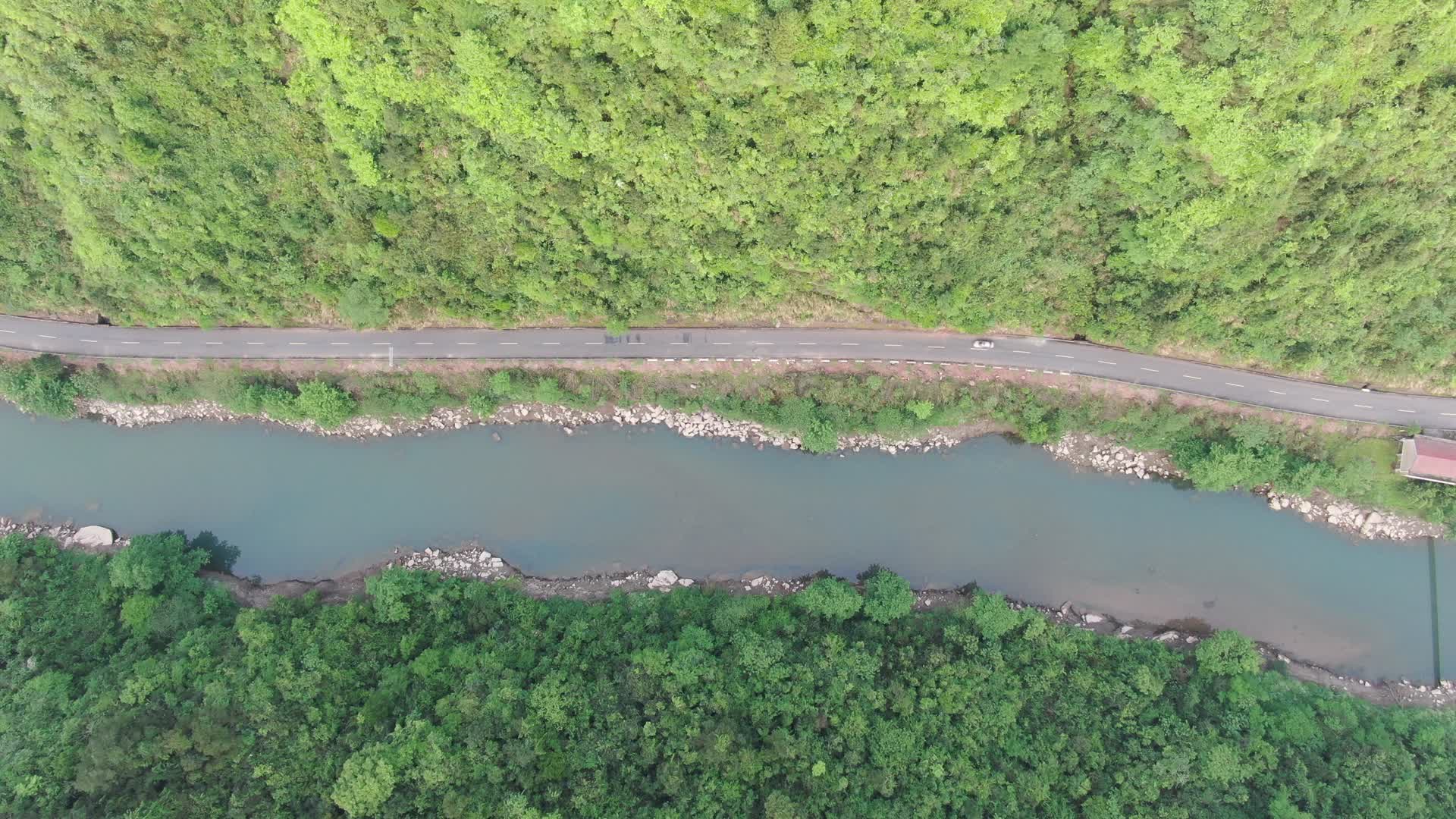 4K航拍湖南怀化借母溪自然风光视频的预览图