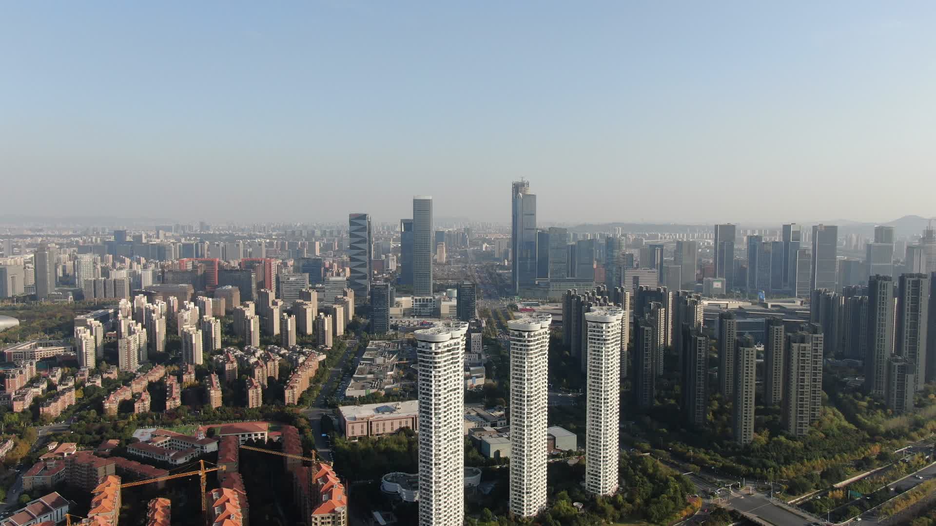 江苏南京河西金融中心航拍视频的预览图