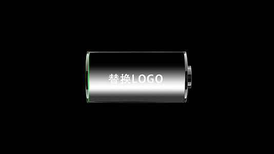 电池耐用AE模板可替换logo视频的预览图
