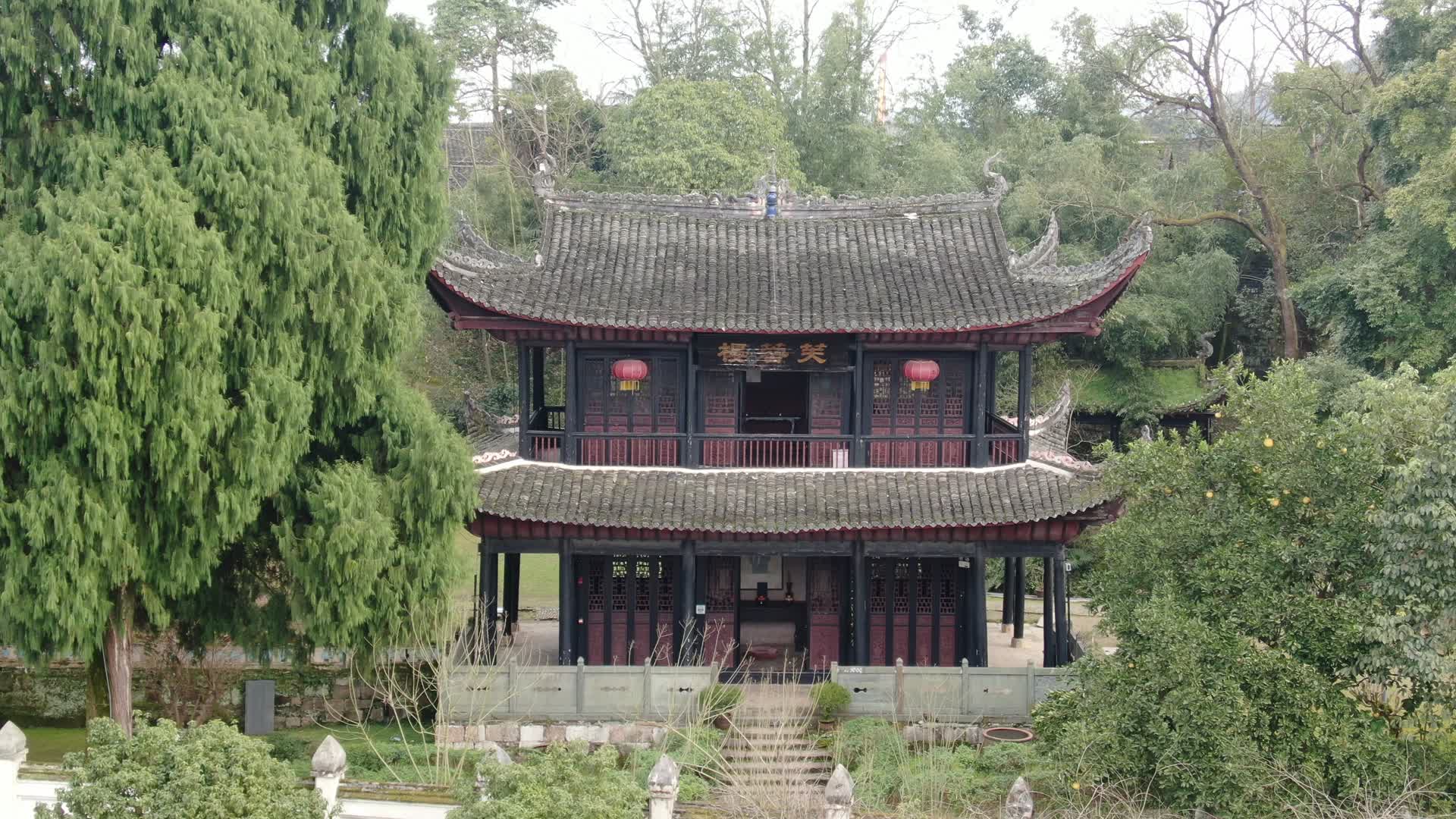 湖南洪江芙蓉楼历史文化建筑航拍视频的预览图