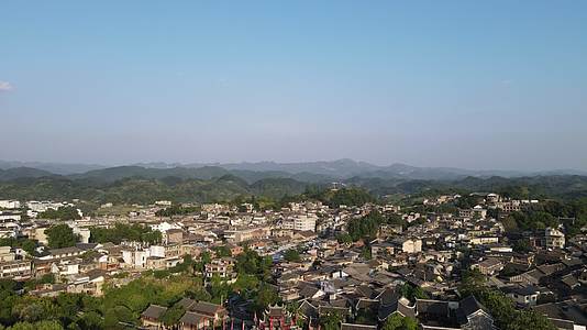 4K航拍贵州贵阳青岩古镇全景视频的预览图