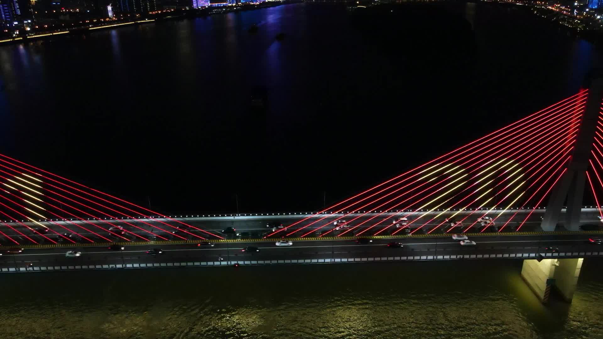 湖南长沙银盆岭大桥航拍视频的预览图