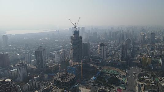 4K航拍江苏徐州城市建设城市风光视频的预览图