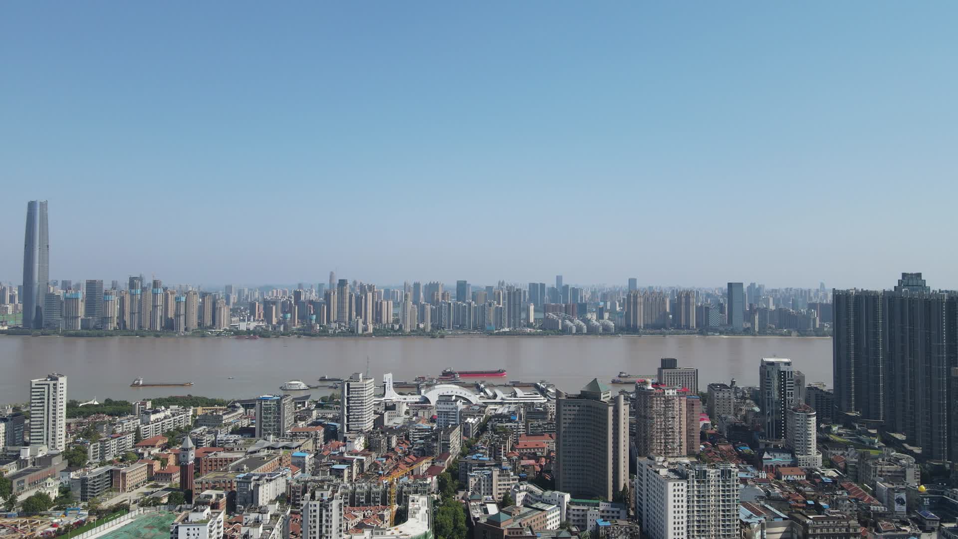 武汉城市风光天际线航拍视频的预览图