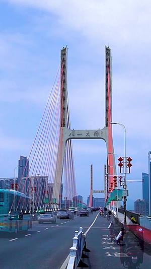 江西南昌八一大桥交通延时视频的预览图
