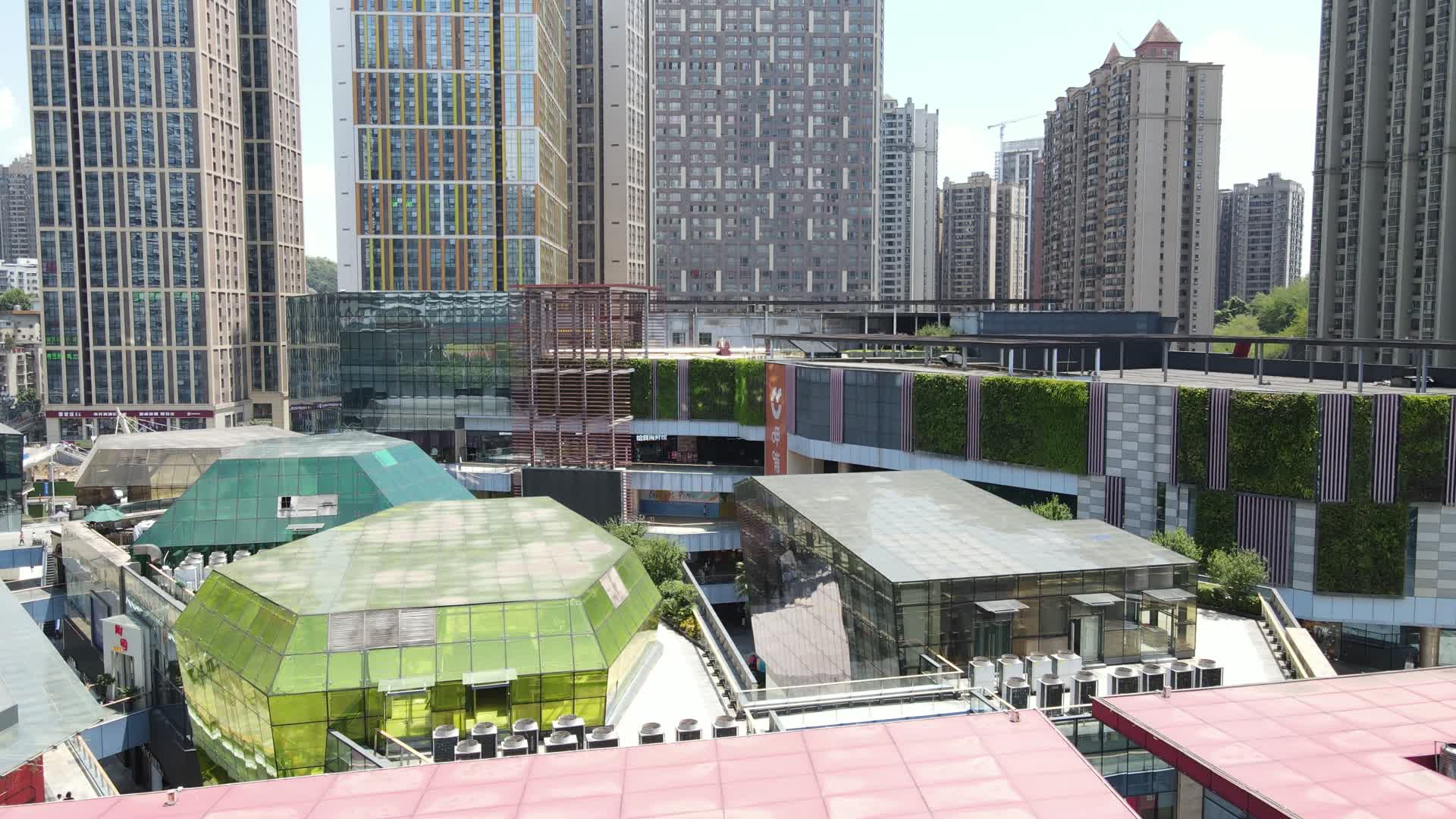 贵阳花果园购物中心航拍视频的预览图