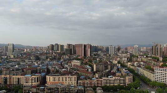 湖南湘西城市建设航拍视频的预览图
