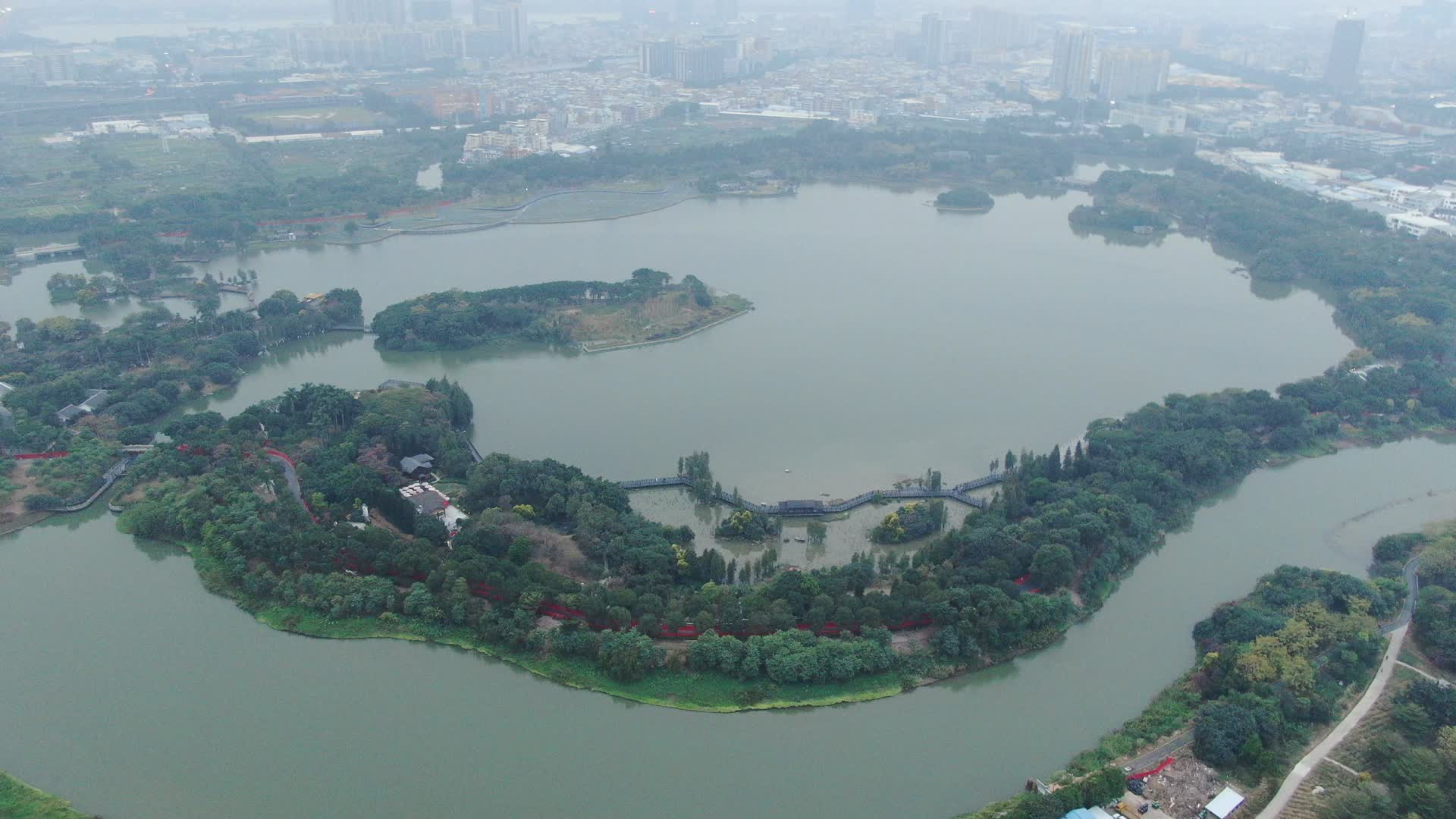 湖南长沙烈士公园航拍视频的预览图